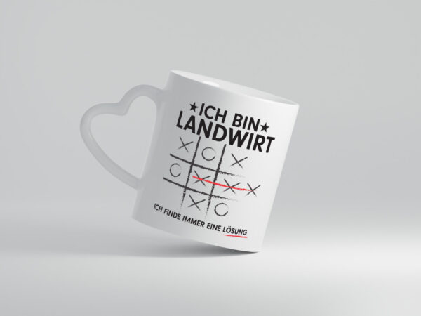 Löse Probleme: Landwirt | Bauer | Landwirtschaft - Herzhenkel Tasse - Kaffeetasse / Geschenk / Familie