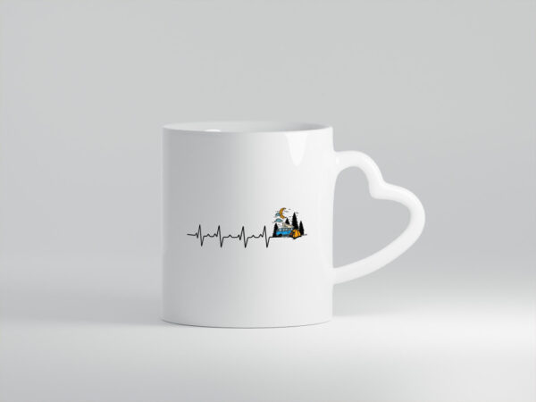 Camping Liebe | Wohnmobil | Camper | Campingurlaub - Herzhenkel Tasse - Kaffeetasse / Geschenk / Familie