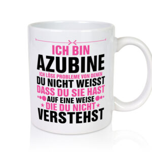 Löse Probleme: Anglerin | Angeln | Fischerin - Tasse Weiss - Kaffeetasse / Geschenk / Familie