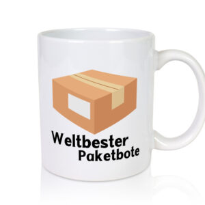 Weltbester Postbote | Paketlieferant | Postbote - Tasse Weiss - Kaffeetasse / Geschenk / Familie