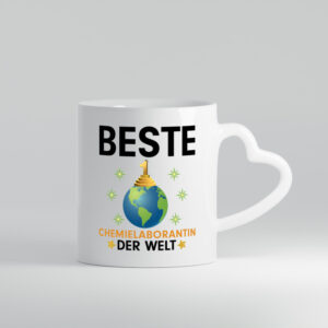 Welt Beste Chemielaborantin | Laborantin | Chemie - Herzhenkel Tasse - Kaffeetasse / Geschenk / Familie