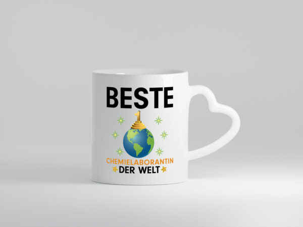 Welt Beste Chemielaborantin | Laborantin | Chemie - Herzhenkel Tasse - Kaffeetasse / Geschenk / Familie