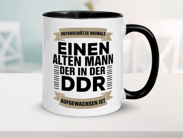 DDR Männer | Ostdeutschland | Opa | Ossi | Vatertag Farbige Tasse - Kaffeetasse / Geschenk / Familie