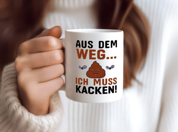 Aus dem weg! - Tasse Weiss - Kaffeetasse / Geschenk / Familie