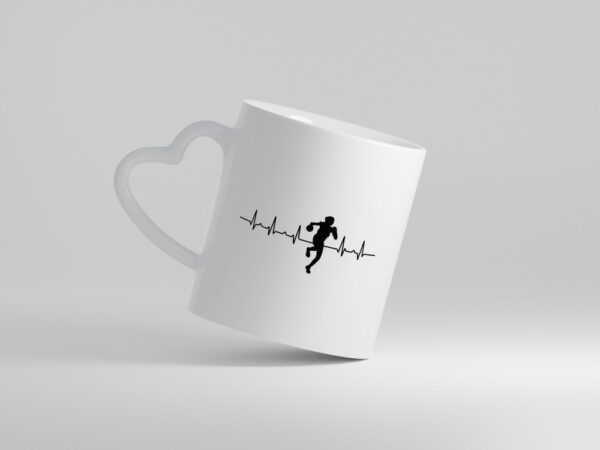 Handball Herzschlag | Verein Sport | Handballerin - Herzhenkel Tasse - Kaffeetasse / Geschenk / Familie