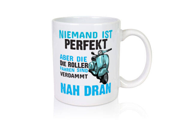 Rollerfahrer | Tasse Mofa | Moped | Roller | Spruch - Tasse Weiss - Kaffeetasse / Geschenk / Familie