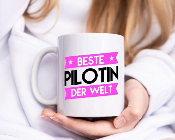 Beste Pilotin | Definition Piloten - Tasse Weiss - Kaffeetasse / Geschenk / Familie