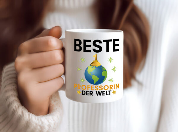 Welt Beste Professorin | Uni | Universität - Tasse Weiss - Kaffeetasse / Geschenk / Familie