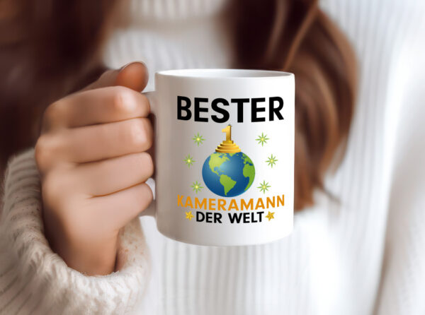 Welt Bester Kameramann | Kamera - Tasse Weiss - Kaffeetasse / Geschenk / Familie