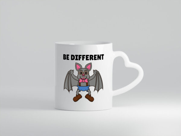 Be Different - Herzhenkel Tasse - Kaffeetasse / Geschenk / Familie