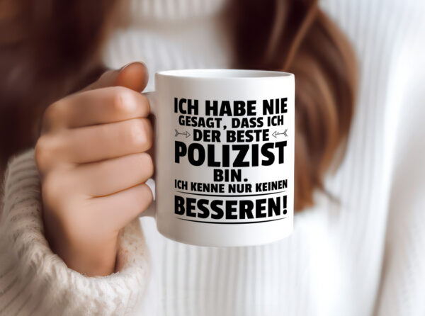 Der Beste Polizist | Polizei - Tasse Weiss - Kaffeetasse / Geschenk / Familie