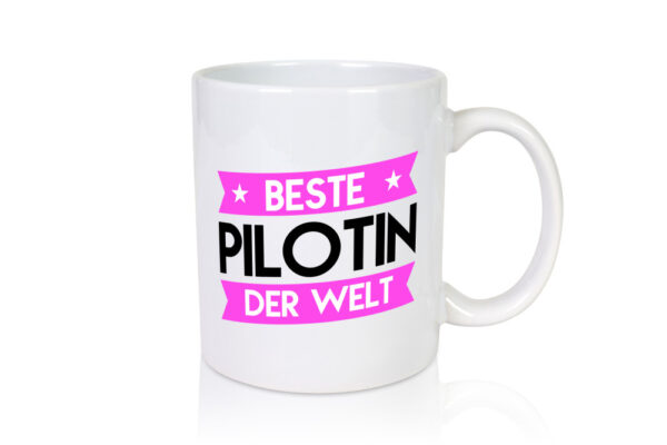 Beste Pilotin | Definition Piloten - Tasse Weiss - Kaffeetasse / Geschenk / Familie