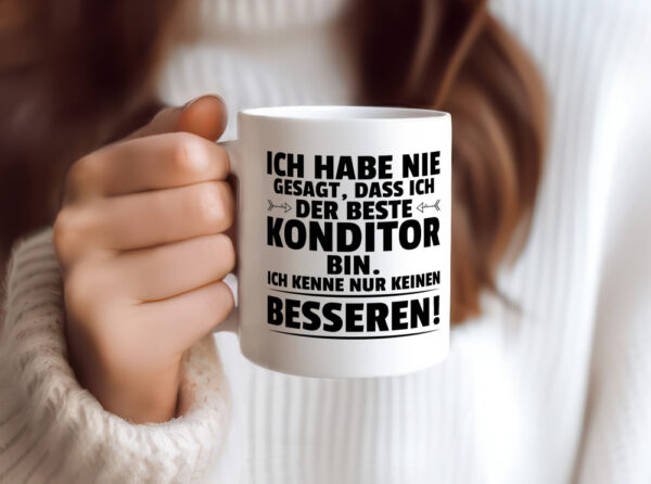 Der Beste Konditor | Konditorei - Tasse Weiss - Kaffeetasse / Geschenk / Familie