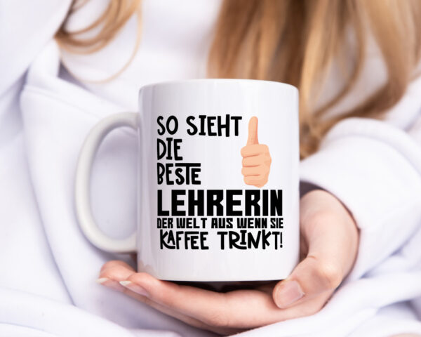 Beste Lehrerin | Lehrer Tasse | Schule Dankeschön - Tasse Weiss - Kaffeetasse / Geschenk / Familie