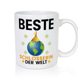 Welt Beste Schlosserin | Schlosserei - Tasse Weiss - Kaffeetasse / Geschenk / Familie