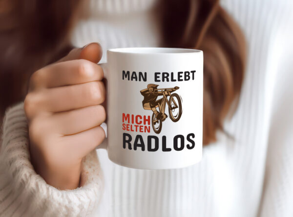 Selten Radlos | Spruchtasse Fahrrad | Männer Humor - Tasse Weiss - Kaffeetasse / Geschenk / Familie