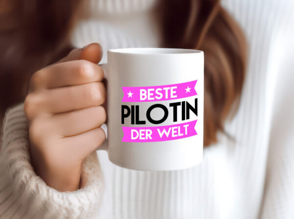 Beste Pilotin | Definition Piloten - Tasse Weiss - Kaffeetasse / Geschenk / Familie