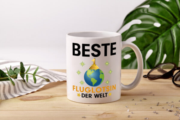 Welt Beste Fluglotsin | Flughafen | Flugverkehr - Tasse Weiss - Kaffeetasse / Geschenk / Familie