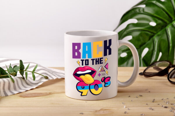 Back to the 90er | 90er Jahre | 90 Jahrgang - Tasse Weiss - Kaffeetasse / Geschenk / Familie