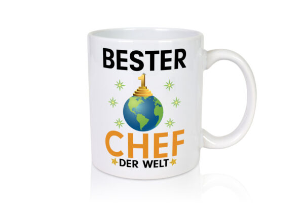 Welt Bester Chef | Führungskraft | Vorgesetzter - Tasse Weiss - Kaffeetasse / Geschenk / Familie