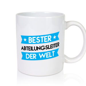 Bester Abteilungsleiter| Führungskraft - Tasse Weiss - Kaffeetasse / Geschenk / Familie