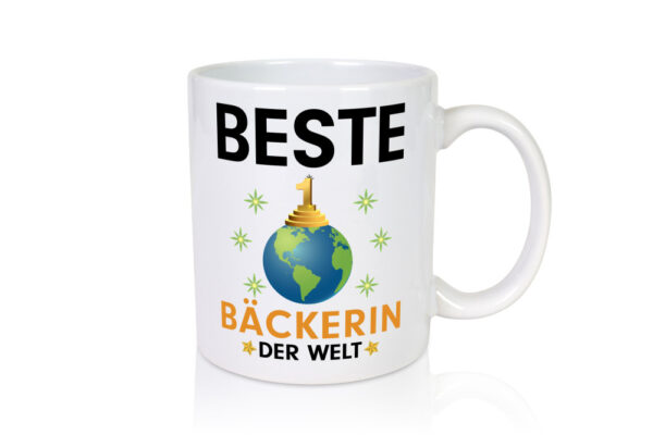 Welt Beste Bäckerin | Bäckerei | Frauen | Backen - Tasse Weiss - Kaffeetasse / Geschenk / Familie