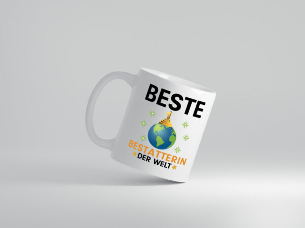 Welt Beste Bestatterin | Bestattung | Totengräberin - Tasse Weiss - Kaffeetasse / Geschenk / Familie