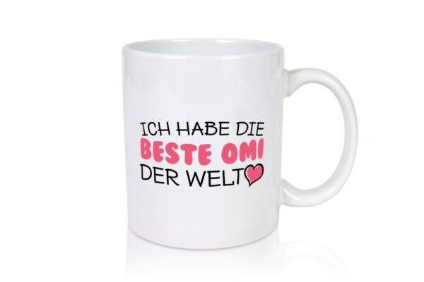 Beste Omi der Welt | Oma Tasse | Geburtstag | Muttertag - Tasse Weiss - Kaffeetasse / Geschenk / Familie