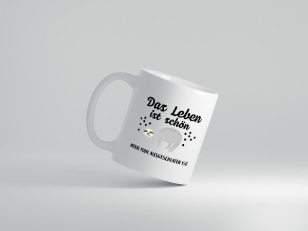 Schön ausgeschlafen | Morgenmuffel | Motiv | müde - Tasse Weiss - Kaffeetasse / Geschenk / Familie