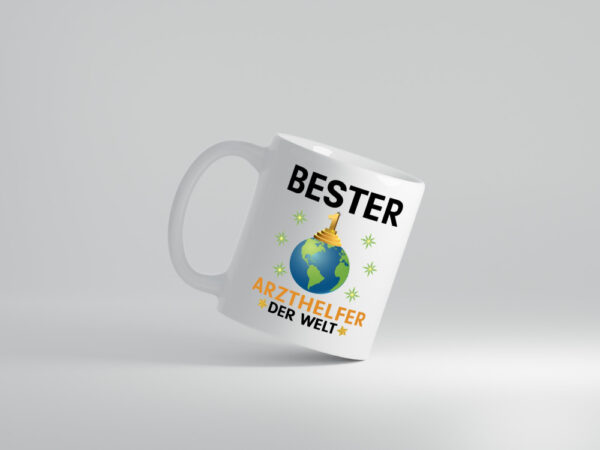 Welt Bester Arzthelfer | Fachangestellter Medizin - Tasse Weiss - Kaffeetasse / Geschenk / Familie