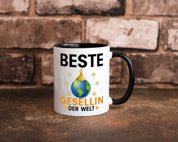 Welt Beste Gesellin | Handwerkerinnen Farbige Tasse - Kaffeetasse / Geschenk / Familie