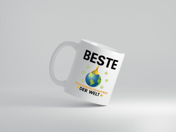 Welt Beste Einzelhandelskauffrau | Einzelhandel - Tasse Weiss - Kaffeetasse / Geschenk / Familie