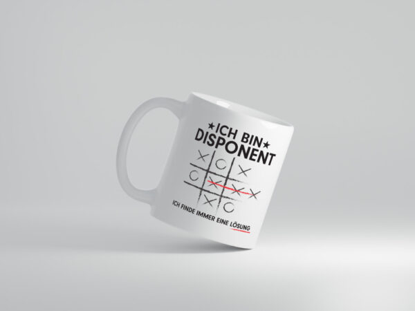 Lösung Finden: Disponent | Zuteiler - Tasse Weiss - Kaffeetasse / Geschenk / Familie