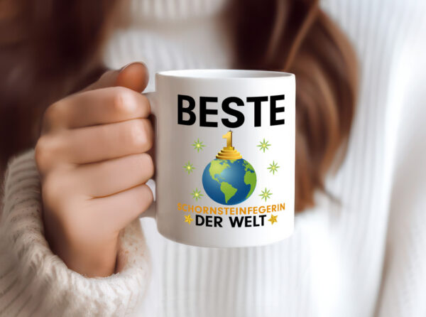 Welt Beste Schornsteinfegerin | Kaminkehrer | Handwerk - Tasse Weiss - Kaffeetasse / Geschenk / Familie