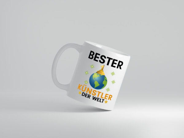 Welt Bester Künstler | Spruch lustig | Kunst - Tasse Weiss - Kaffeetasse / Geschenk / Familie