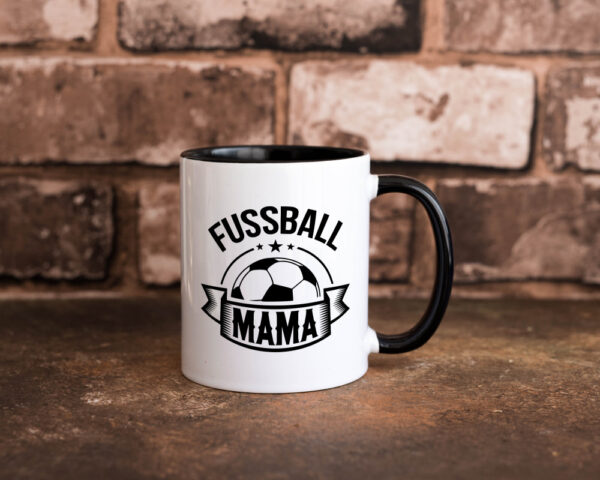 Fussball Mama | Fussball | Fussball Spielerin Farbige Tasse - Kaffeetasse / Geschenk / Familie