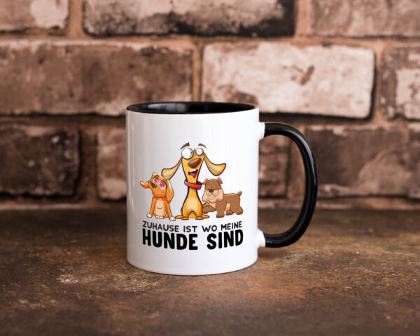 Meine Hunde | Spruchtasse | lustige Hundetasse | Motiv Farbige Tasse - Kaffeetasse / Geschenk / Familie