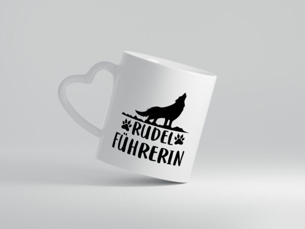 Rudelführerin | Frauen Tasse | Hundebesitzerin | Hund - Herzhenkel Tasse - Kaffeetasse / Geschenk / Familie