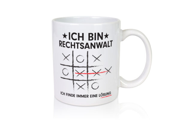 Löse Probleme: Rechtsanwalt | Anwalt | Jurist - Tasse Weiss - Kaffeetasse / Geschenk / Familie