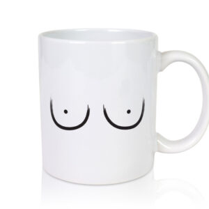 Brüste Motiv | Feministen Tasse | Frauen Witz | Humor - Tasse Weiss - Kaffeetasse / Geschenk / Familie