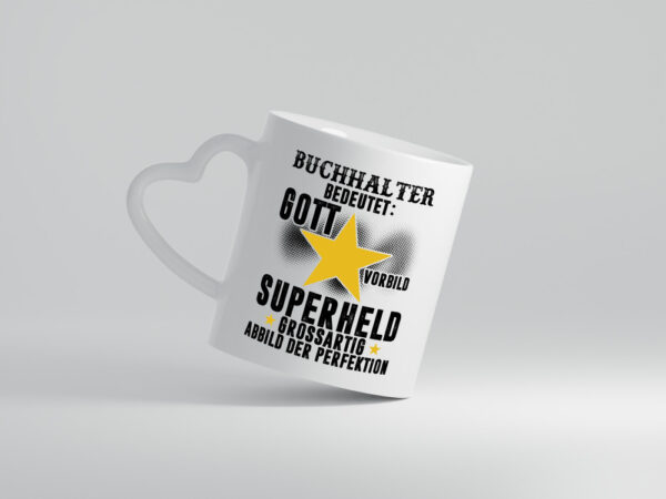 Bedeutung von Buchhalter | Buchhaltung Humor - Herzhenkel Tasse - Kaffeetasse / Geschenk / Familie