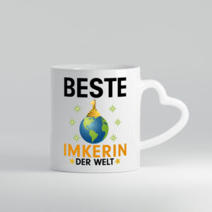 Welt Beste Imkerin | Imkerei - Herzhenkel Tasse - Kaffeetasse / Geschenk / Familie