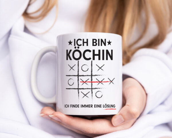 Löse Probleme: Köchin | Chefköchin | Chefkoch - Tasse Weiss - Kaffeetasse / Geschenk / Familie
