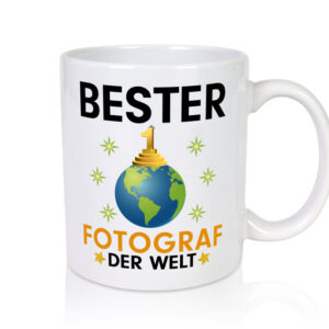 Welt Bester Fotograf | Fotografie | Kamera - Tasse Weiss - Kaffeetasse / Geschenk / Familie