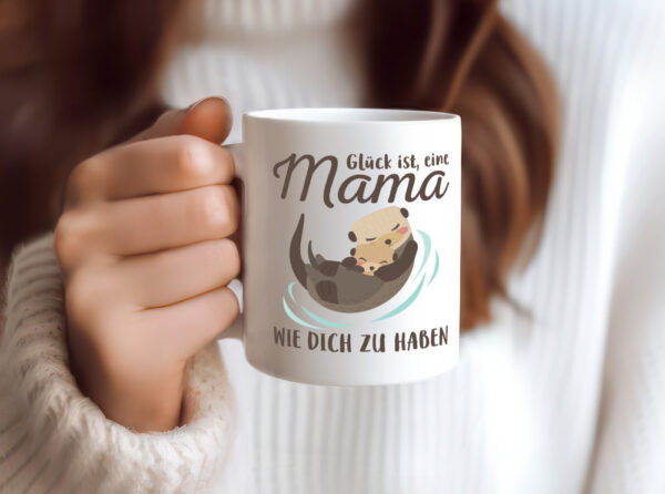 Mama wie dich zu haben | 2 Faultiere | Beste Mama der Welt - Tasse Weiss - Kaffeetasse / Geschenk / Familie