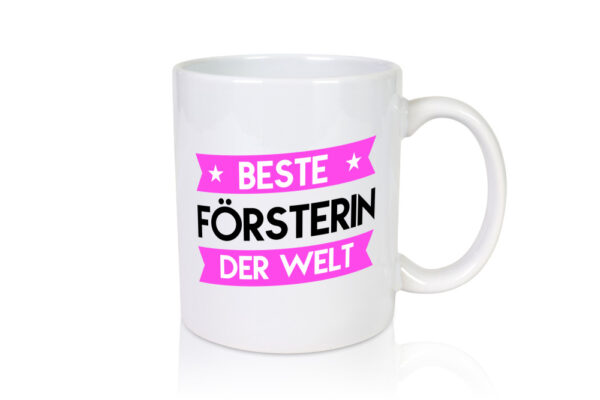 Beste Försterin | Forst Arbeit - Tasse Weiss - Kaffeetasse / Geschenk / Familie