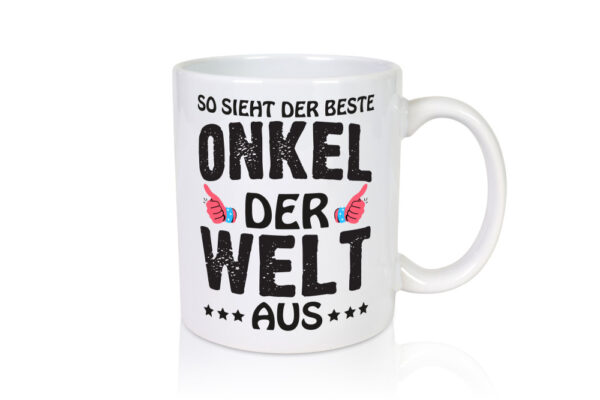 Bester Onkel der Welt | Männer Tasse | Cooler Onkel - Tasse Weiss - Kaffeetasse / Geschenk / Familie