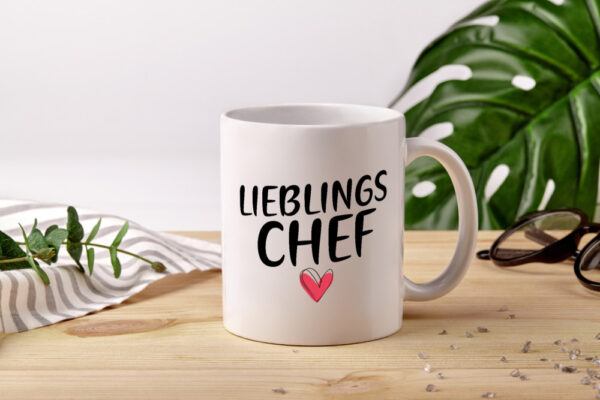 Lieblingschef | Arbeit | Du bist der beste Chef - Tasse Weiss - Kaffeetasse / Geschenk / Familie
