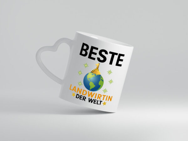 Welt Beste Landwirtin| Bäuerin | Landwirtschaft - Herzhenkel Tasse - Kaffeetasse / Geschenk / Familie