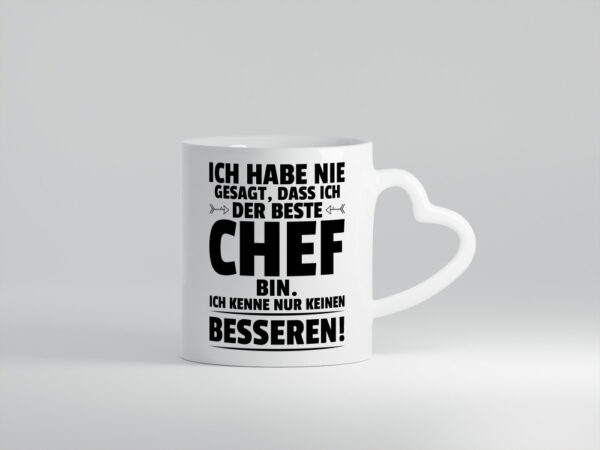 Der Beste Chef | Führungskraft | Vorgesetzter - Herzhenkel Tasse - Kaffeetasse / Geschenk / Familie